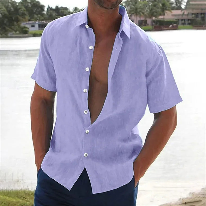 [BUY 1 GET 3] Vibratto™ Shirt in Lightweight Cotton Linen / A Touch of Freshness and Premium Minimalism!
