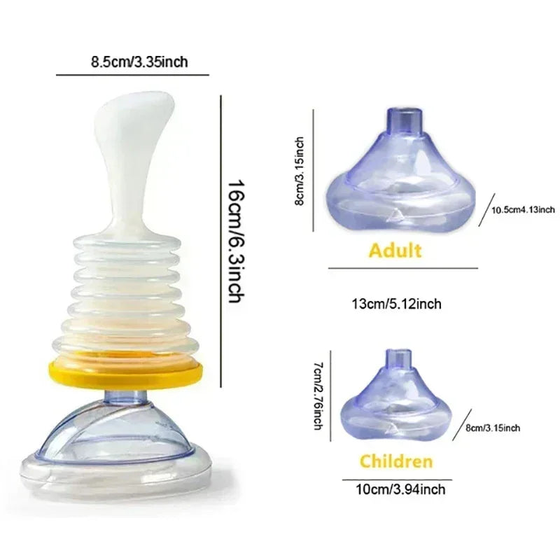 Anti-Suffocation Rescue Mask with Pressure Pump / Practicality and Safety at Your Fingertips!