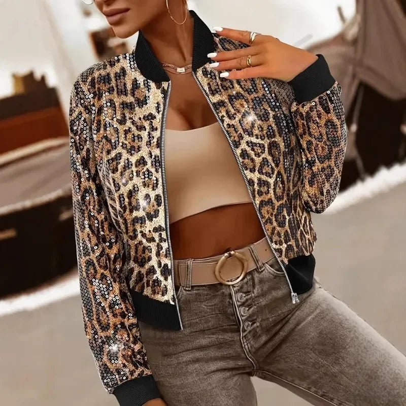 Selphira™ Jacket with Wild Print and Premium Shine