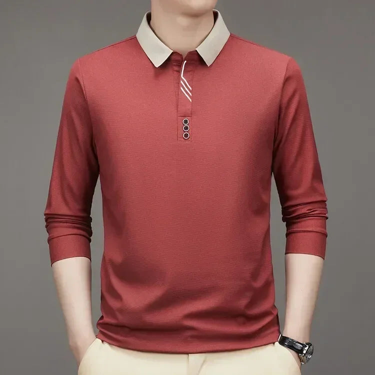 [Big Promo Buy 1 Get One Free]  Men’s Ultra Soft Polo Shirt – Minimalist Design with Maximum Comfort