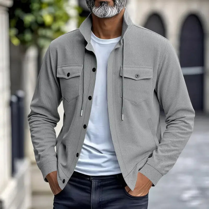 Velkor™ Jacket with Ribbed Texture and Refined Presence