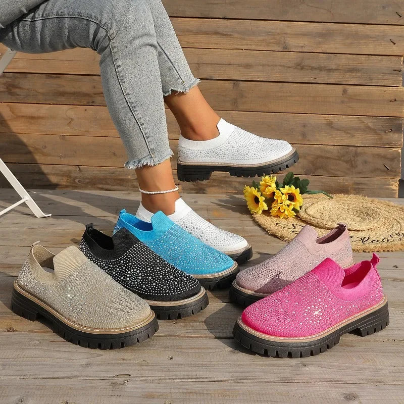 Urban Sparkle™ Slip-On Trainers with Lug Platform