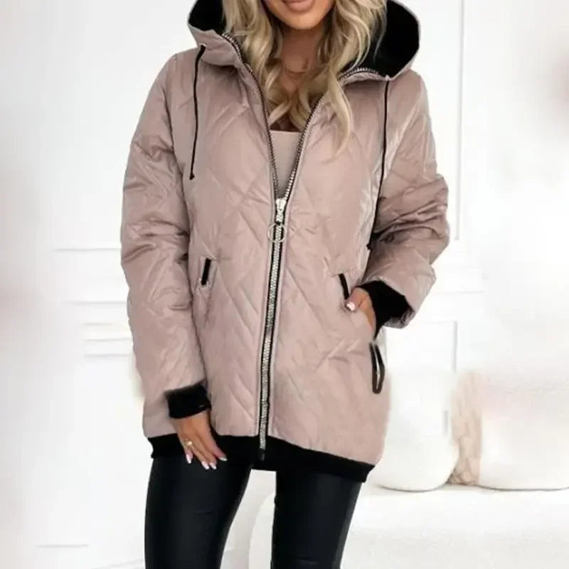 LuxAllure™ Thermal Jacket with Premium Quilting and High Collar