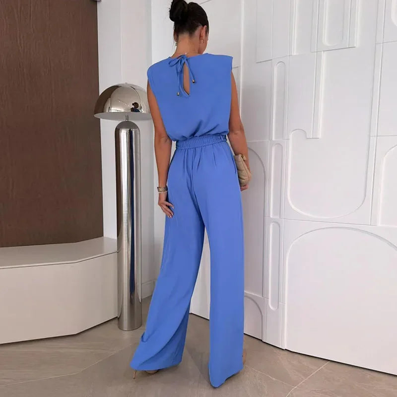 Lussaire™ Jumpsuit with Structured Cut and Premium Finish