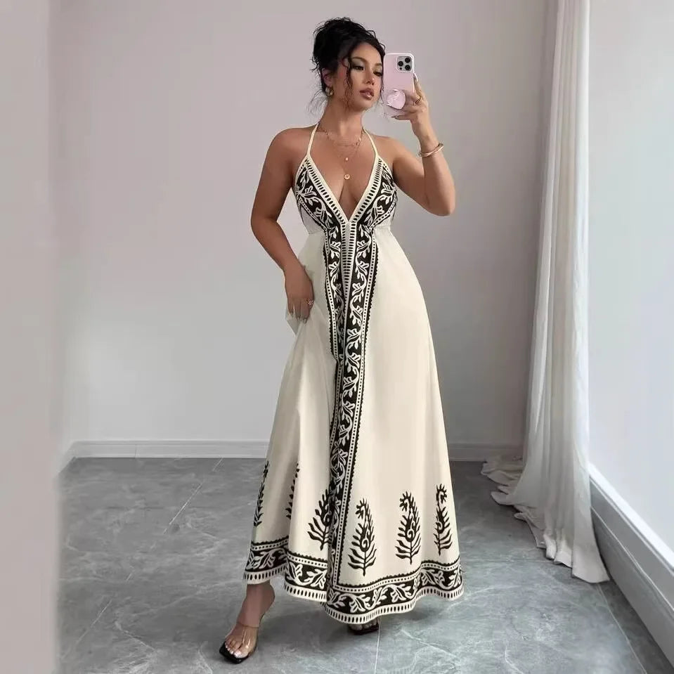 Bellamara™ Dress with a Loose Fit and Mediterranean Style