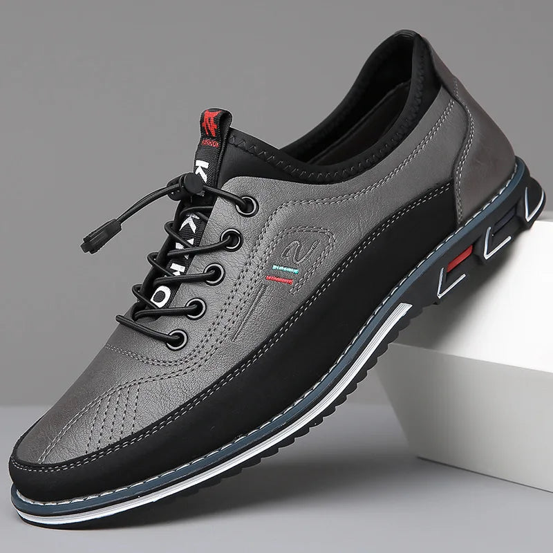 Milan™ Premium Leather Sneakers with Quick-Fit Closure