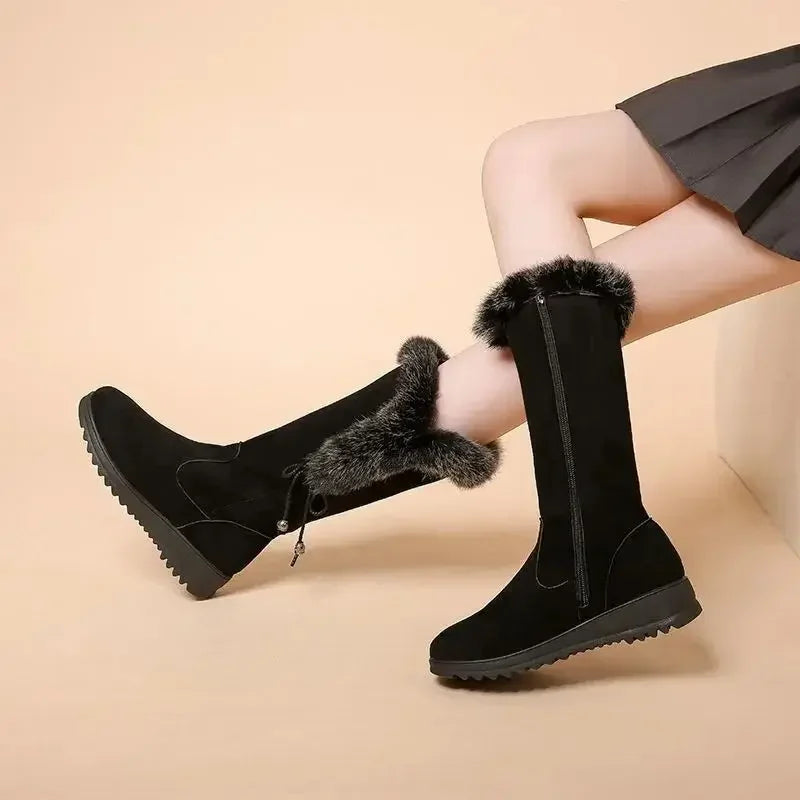 Winterelle™ Boots With Faux Fur Details and Rugged Sole