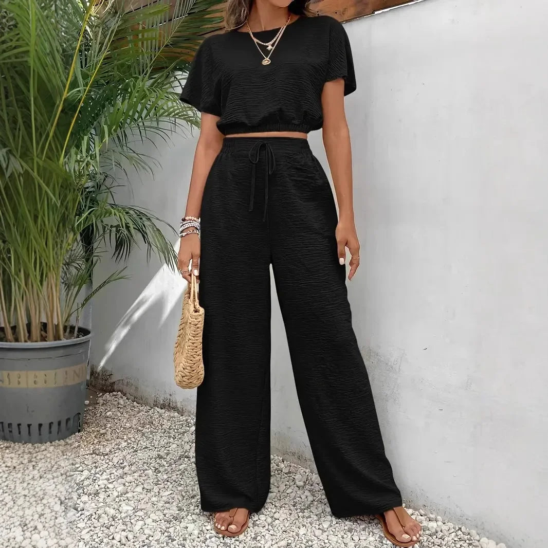 Aurelisse™ Cotton-Linen Set with a Loose Fit