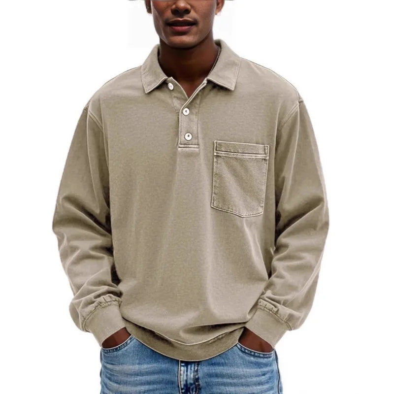 Weston™ Polo Shirt with Long Sleeves and Front Pocket