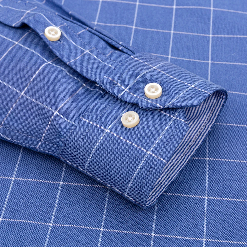Shirt Brixton™ in Breathable Cotton with Checked Pattern