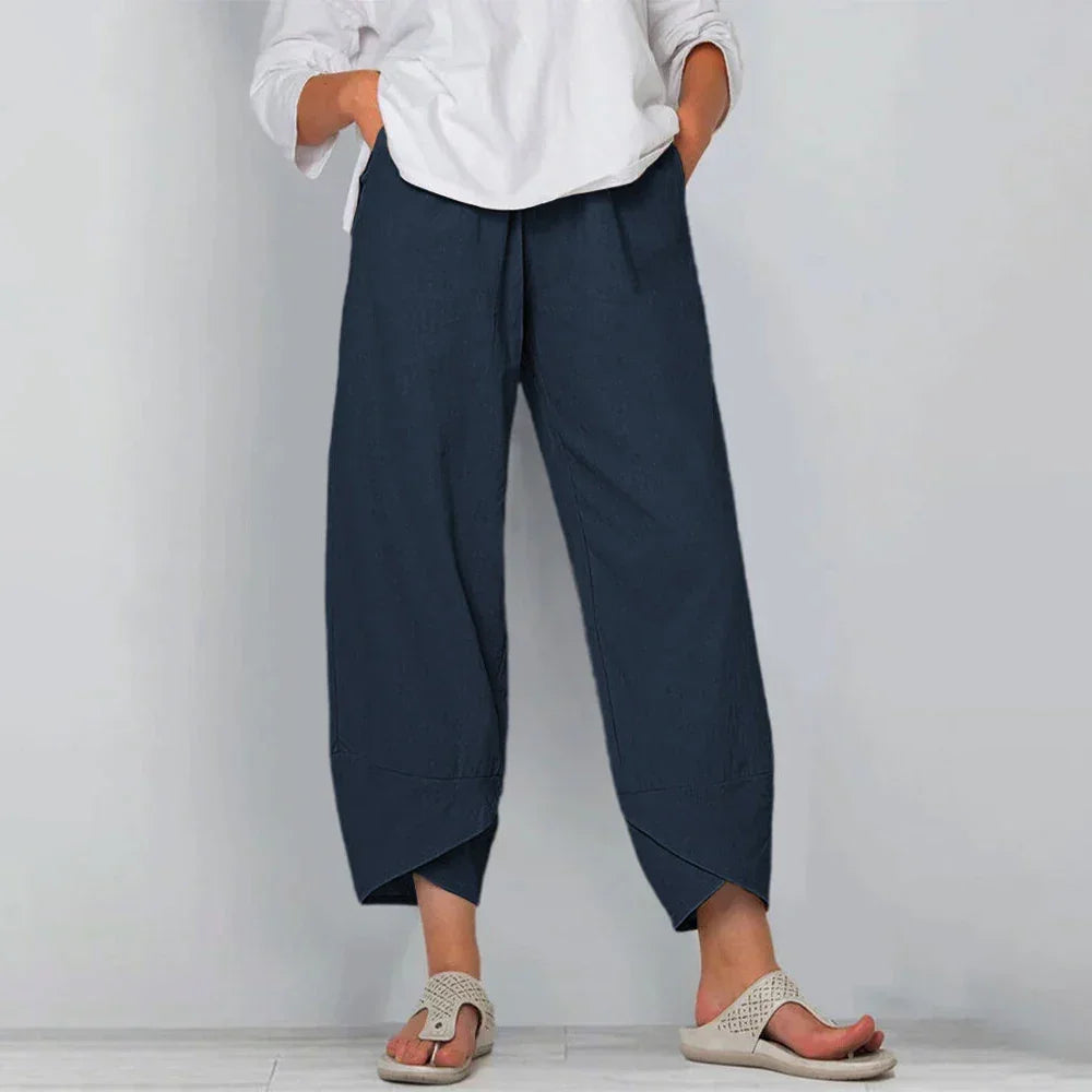 Mireva™ Cotton Linen Pants with Lightweight Flowing Fit