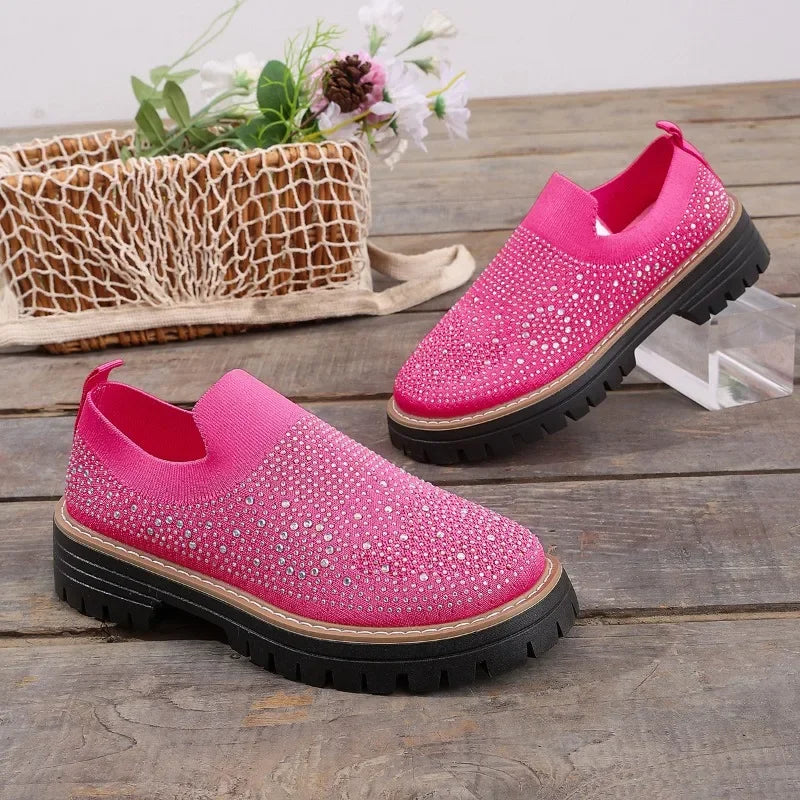 Urban Sparkle™ Slip-On Trainers with Lug Platform