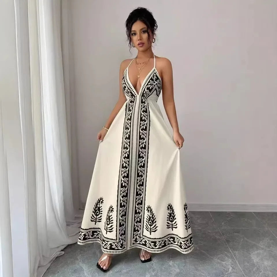 Bellamara™ Dress with a Loose Fit and Mediterranean Style