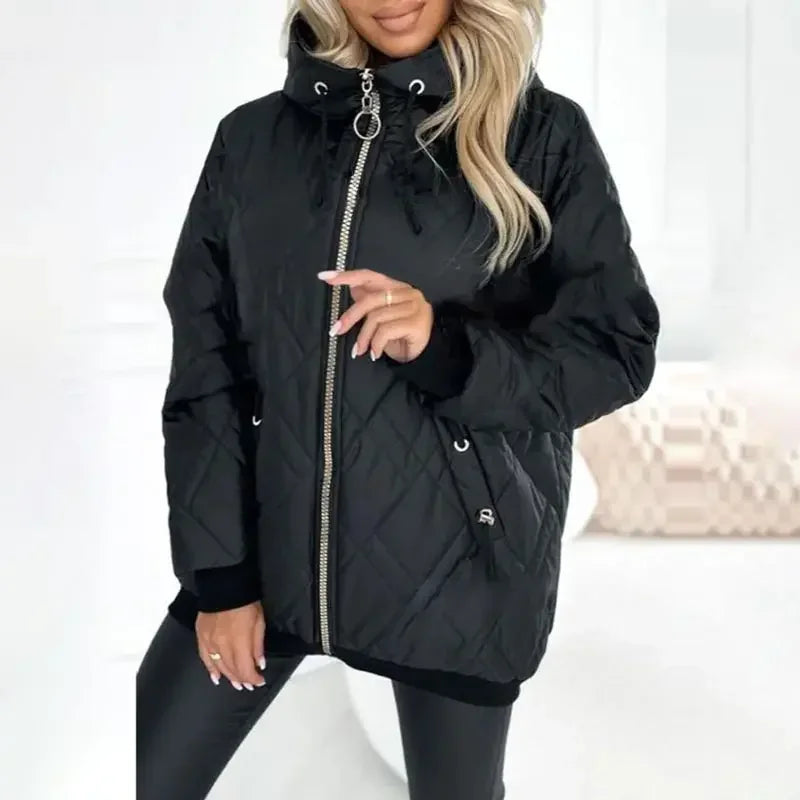 LuxAllure™ Thermal Jacket with Premium Quilting and High Collar