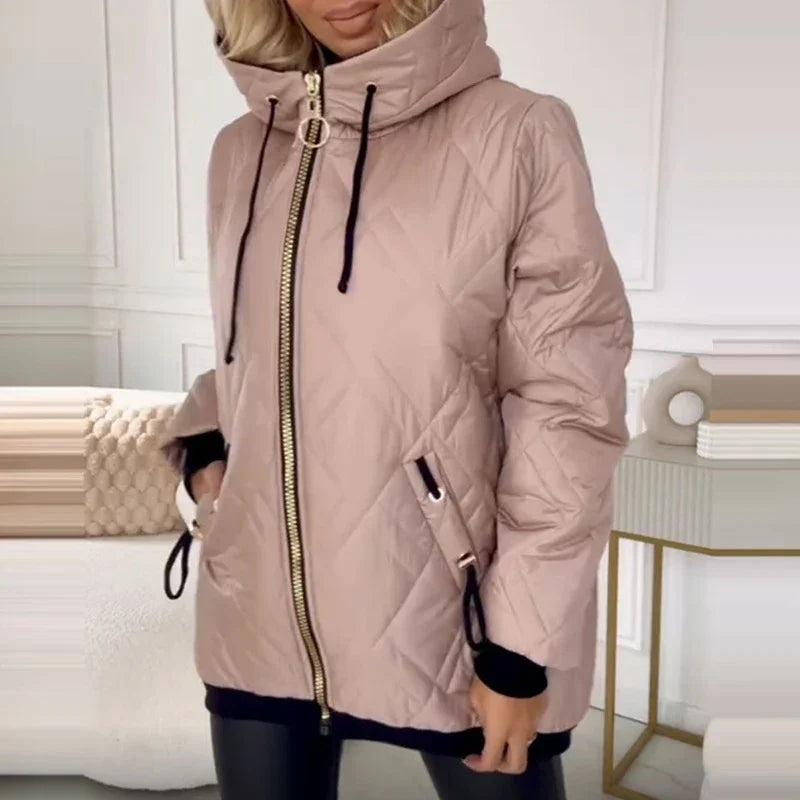 LuxAllure™ Thermal Jacket with Premium Quilting and High Collar