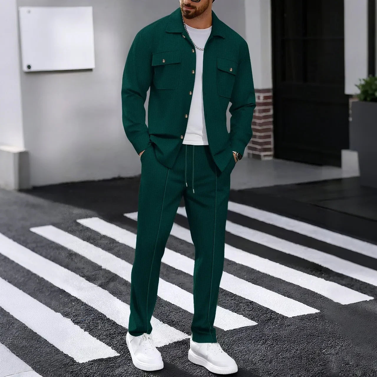 Dominus Elite™ Set with Modern Jacket and Slim-Fit Pants