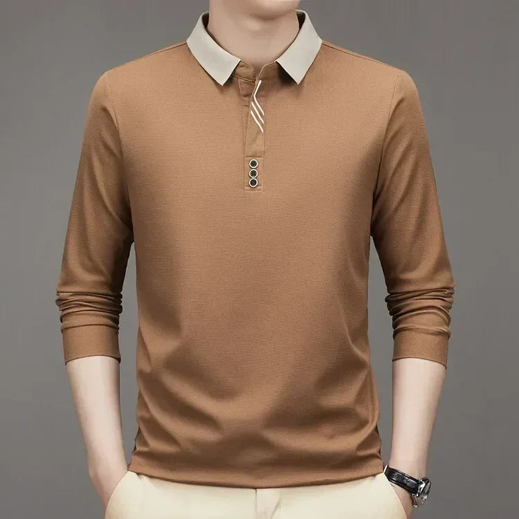 [Big Promo Buy 1 Get One Free]  Men’s Ultra Soft Polo Shirt – Minimalist Design with Maximum Comfort