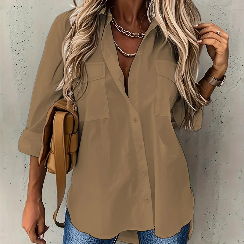 Lisanne™ Relaxed-Fit Shirt With Front Chest Pockets