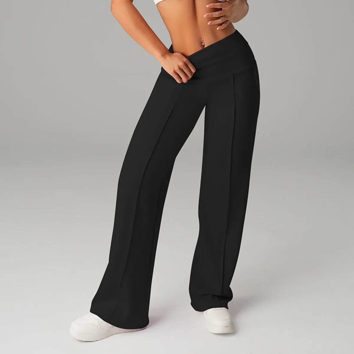 Barcelona™ Women's Pants with High Waistband and Loose, Comfortable Straight Cut