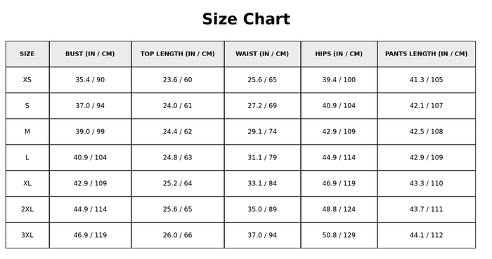Size Guide