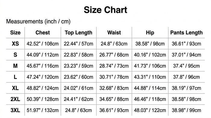 Size Guide