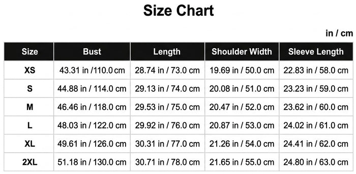 Size Guide