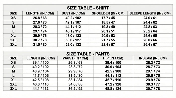 Size Guide