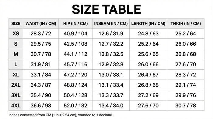 Size Guide