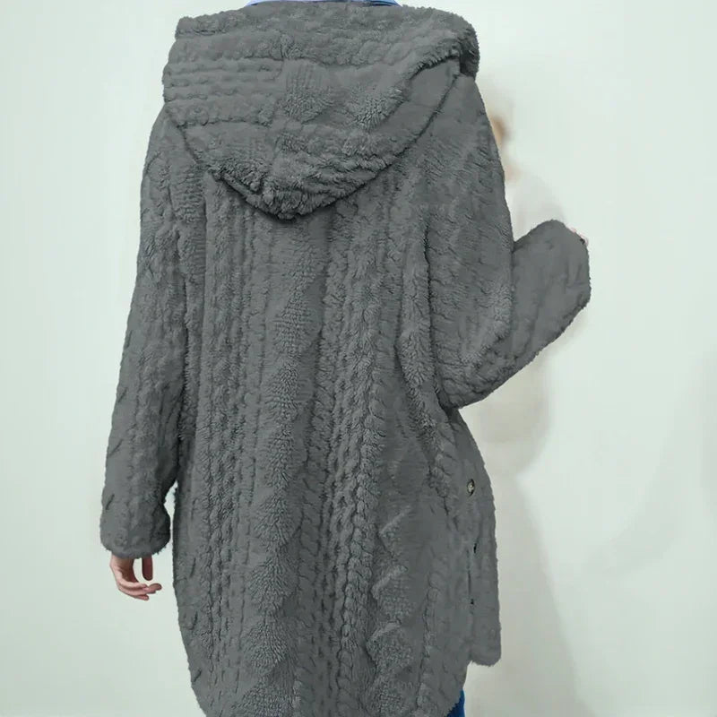 Melrose™ Long Fit Fleece Coat / Comfort and Charm on the Coldest Days!