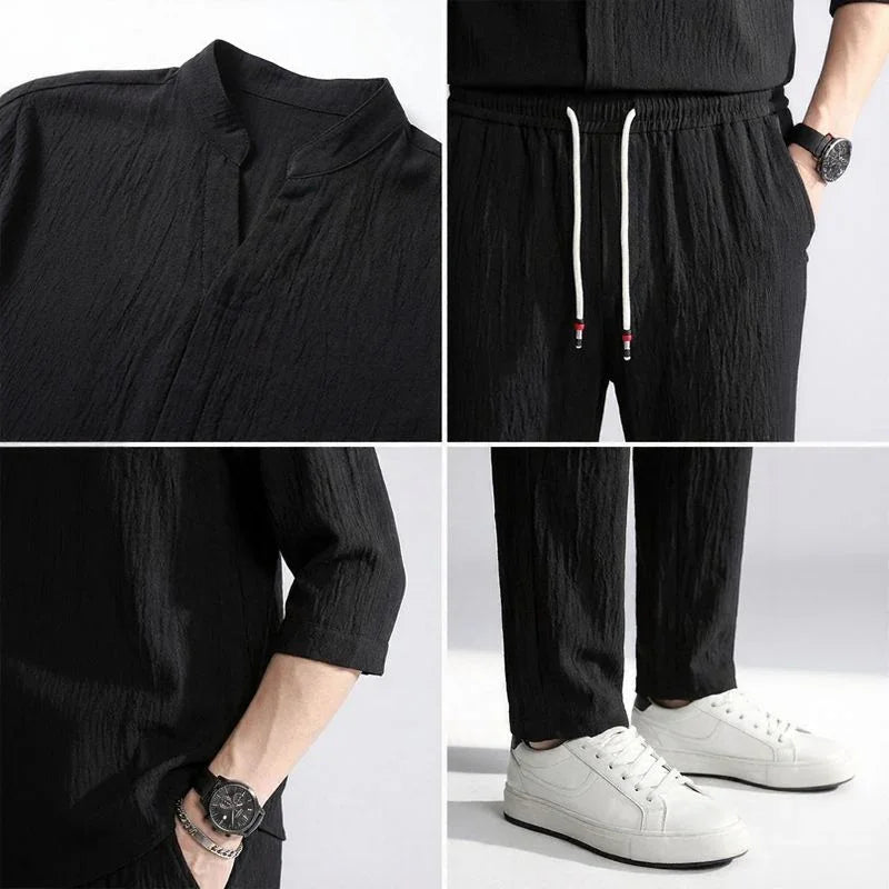 Jonas™ Set with 3/4 Sleeve Shirt and Slash Pocket Pants