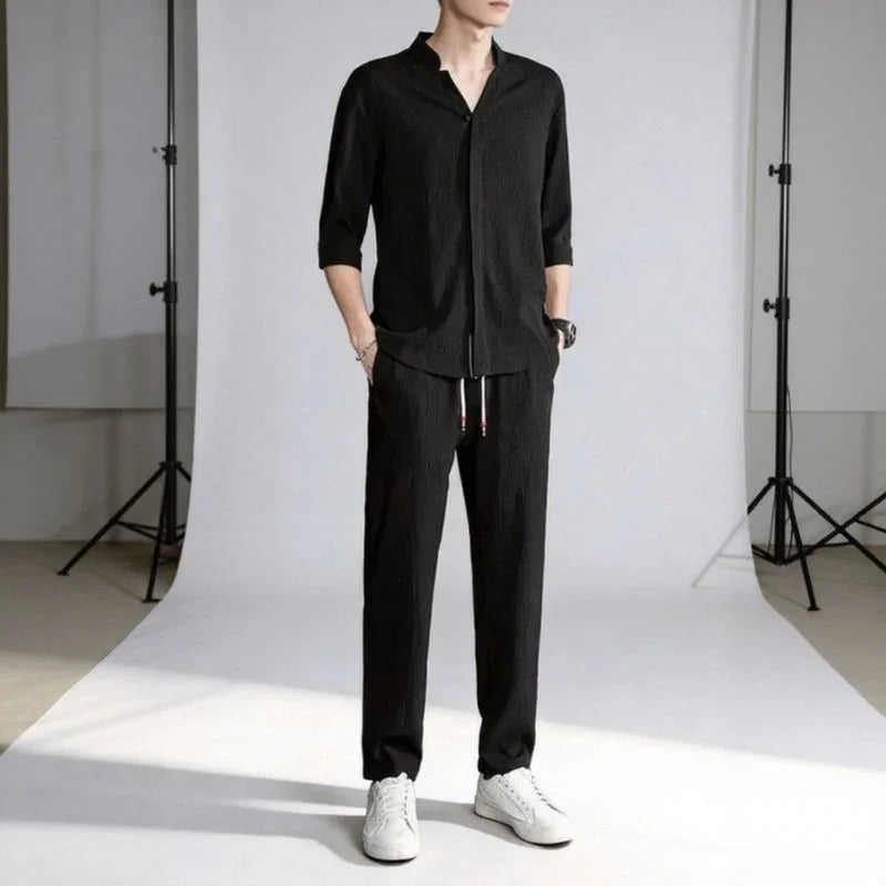 Jonas™ Set with 3/4 Sleeve Shirt and Slash Pocket Pants