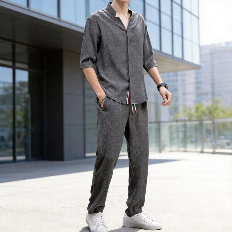 Jonas™ Set with 3/4 Sleeve Shirt and Slash Pocket Pants