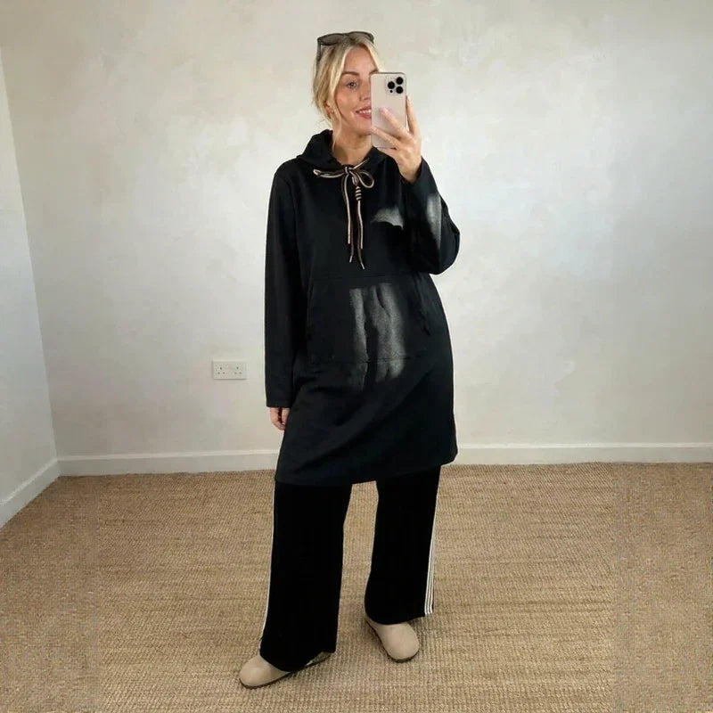 Dalen™ Dress-Style Hoodie with Urban Design