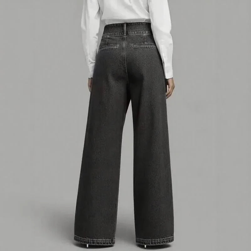 Anya™ Jeans with Wrap-Front Effect and Asymmetrical Overlay Front