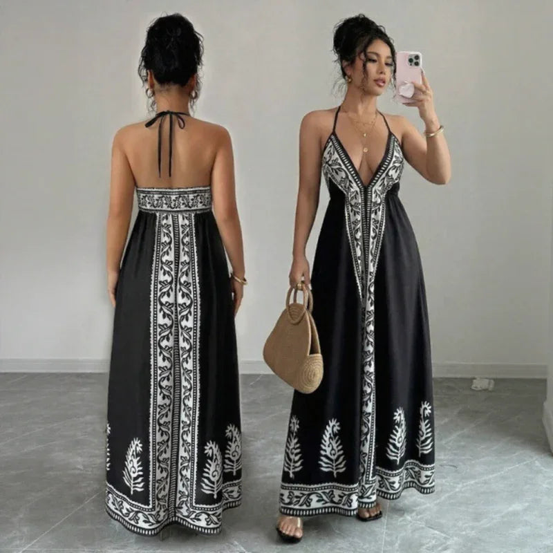 Bellamara™ Dress with a Loose Fit and Mediterranean Style