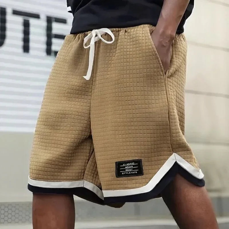 Ravi™ Premium Textured Knit Shorts with Adjustable Drawstring