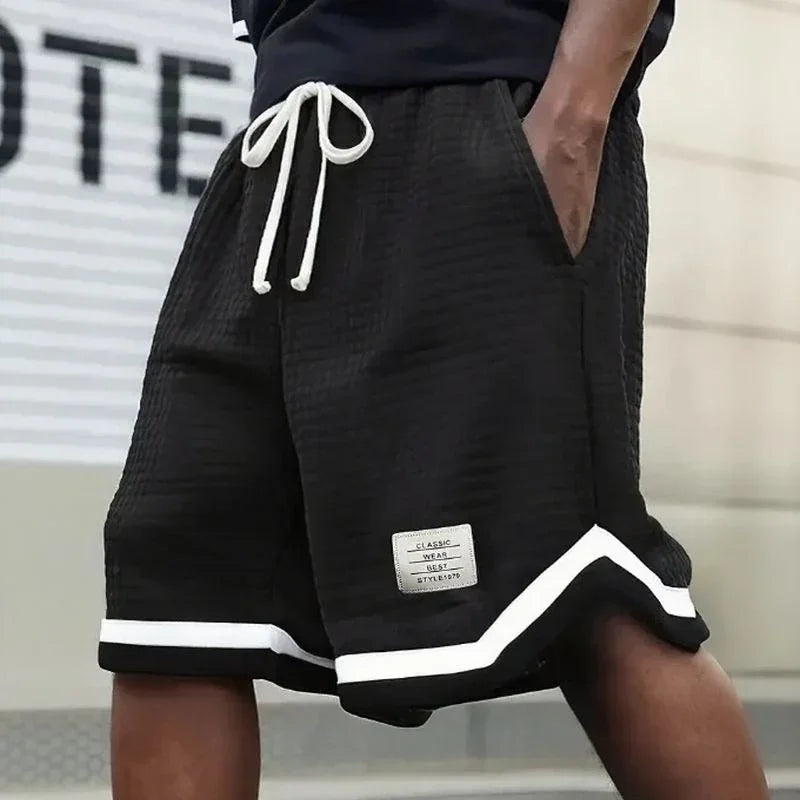 Ravi™ Premium Textured Knit Shorts with Adjustable Drawstring