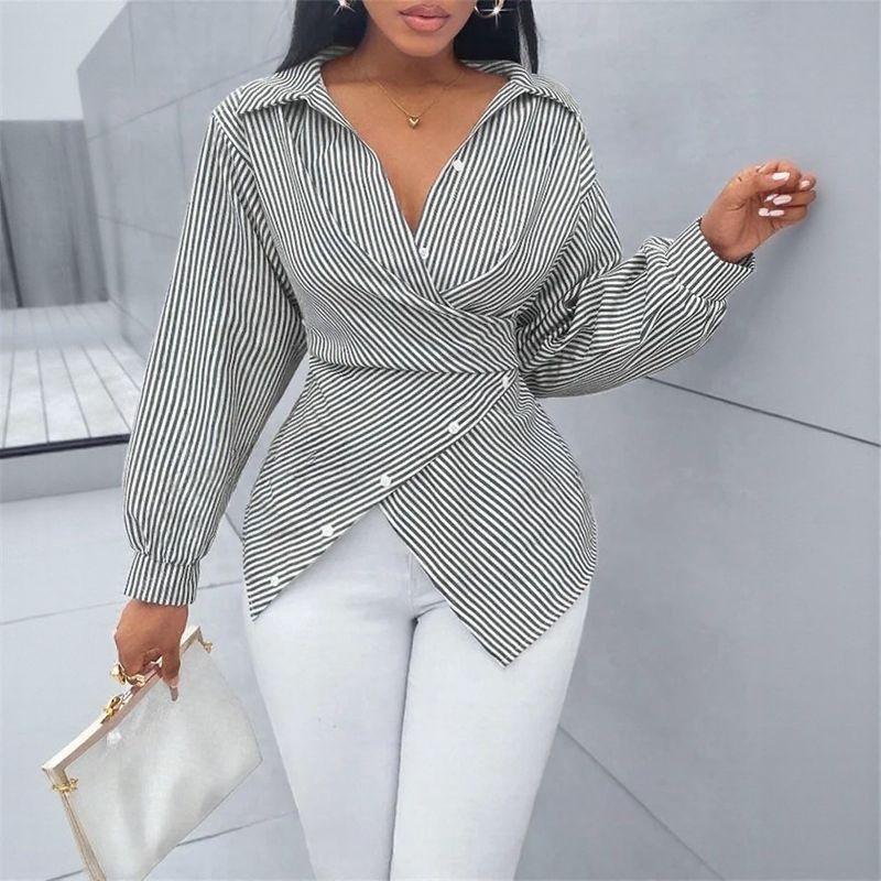 Zoe™ Wrap Shirt in Premium Viscose with Back Tie