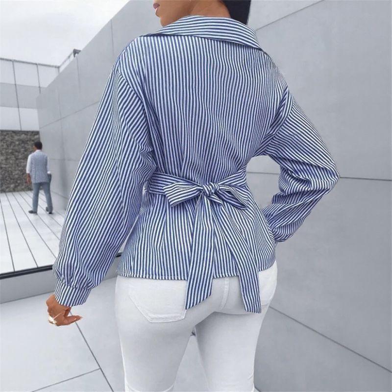 Zoe™ Wrap Shirt in Premium Viscose with Back Tie