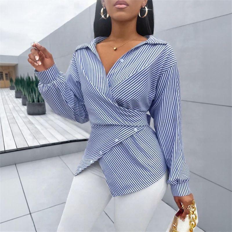 Zoe™ Wrap Shirt in Premium Viscose with Back Tie
