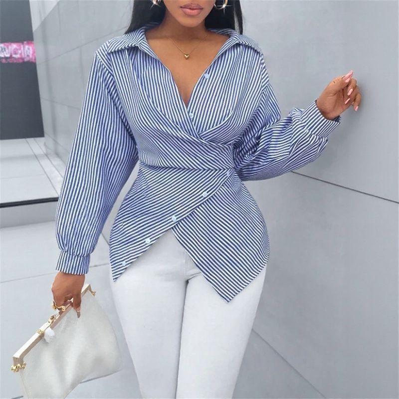 Zoe™ Wrap Shirt in Premium Viscose with Back Tie