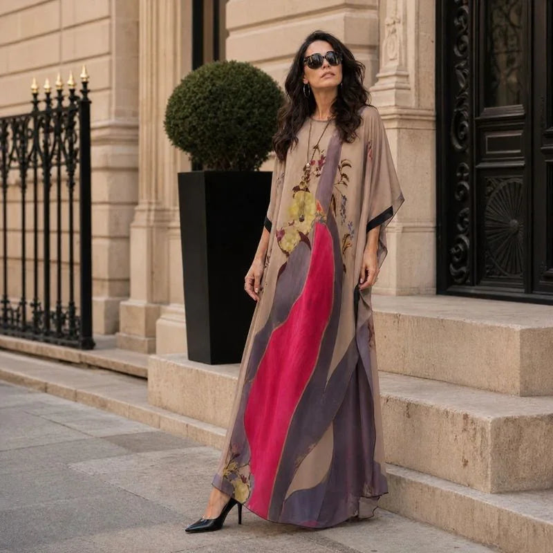 Florenza Floral Dress Set with Sheer Overlay / Effortless, Versatile Elegance for Every Season!