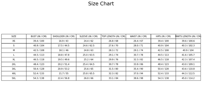 Size Guide