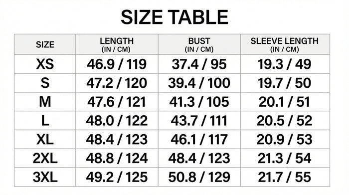 Size Guide
