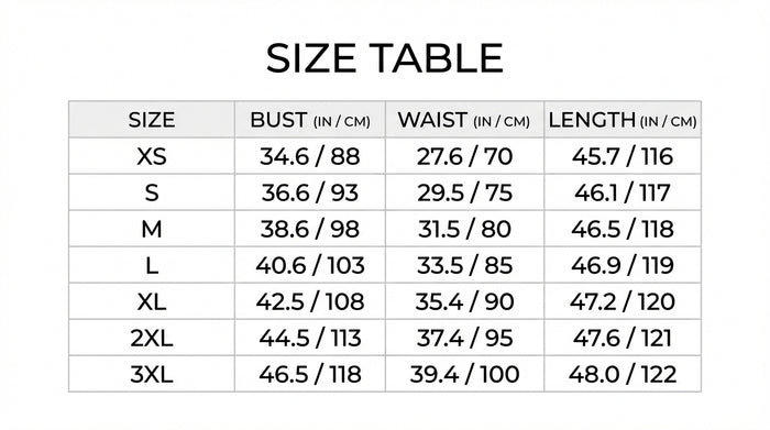 Size Guide