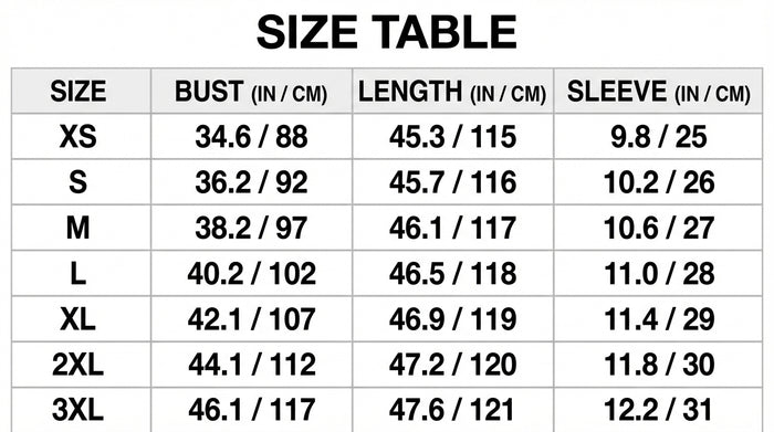 Size Guide