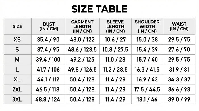 Size Guide