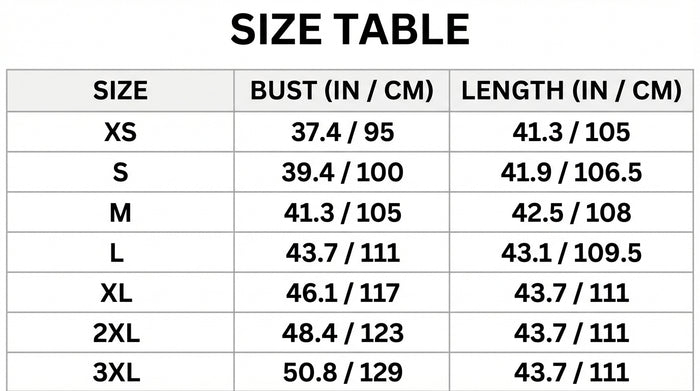 Size Guide