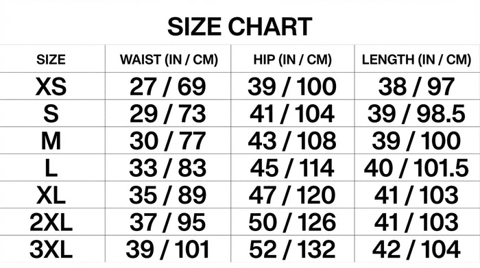 Size Guide