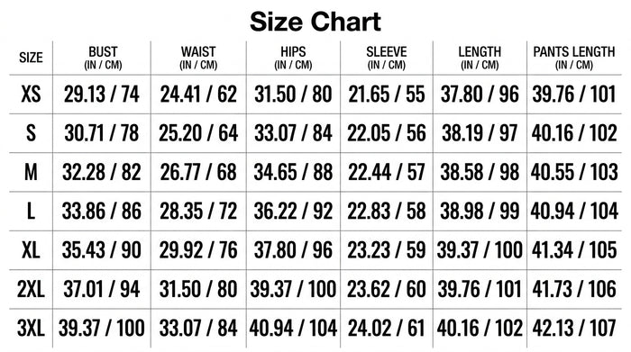 Size Guide